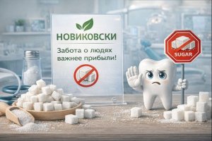 Стоматология NOVIKOVSKI и осознанное отношение к сахару: забота о человеке как главный принцип